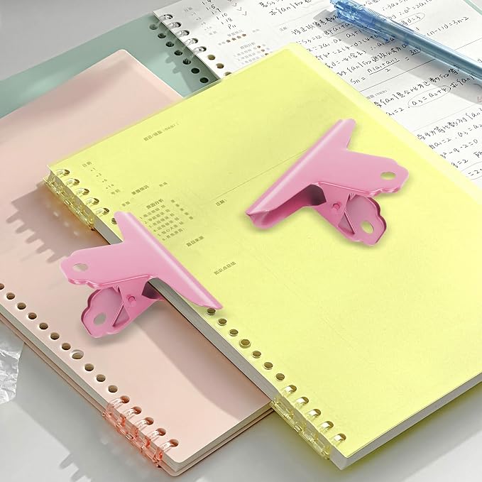 2PCS Large Bull Paper Clips, Bulldog Clips Long Thickened Metal Binder Paper - Image 7