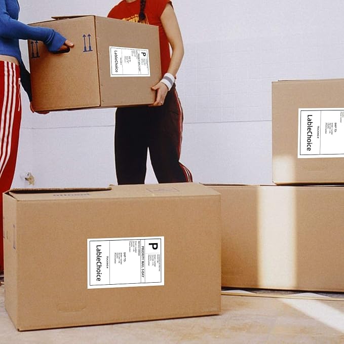 2000 Labels 4 x 6 3-Proof Commercial Grade Fanfold Direct Thermal Labels - Image 5