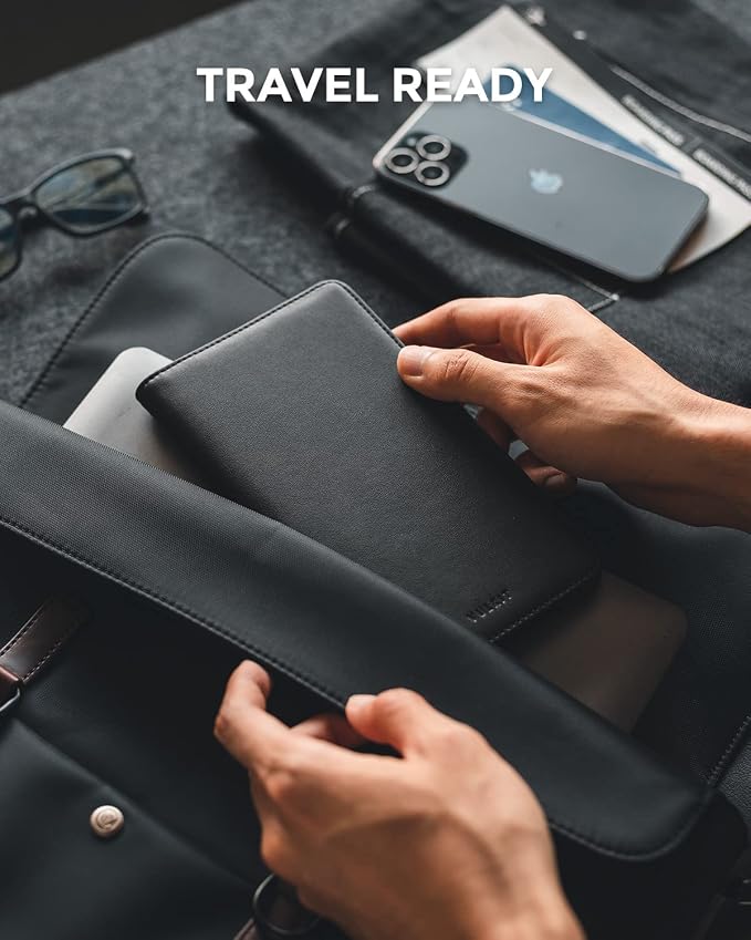 VULKIT Passport Holder Wallet RFID Blocking Travel Wallet - Image 5