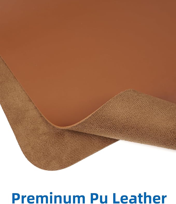 Non-Slip Desk Pad, Mouse Pad, Waterproof PU Leather Desk Protector, Ultra Thin - Image 2