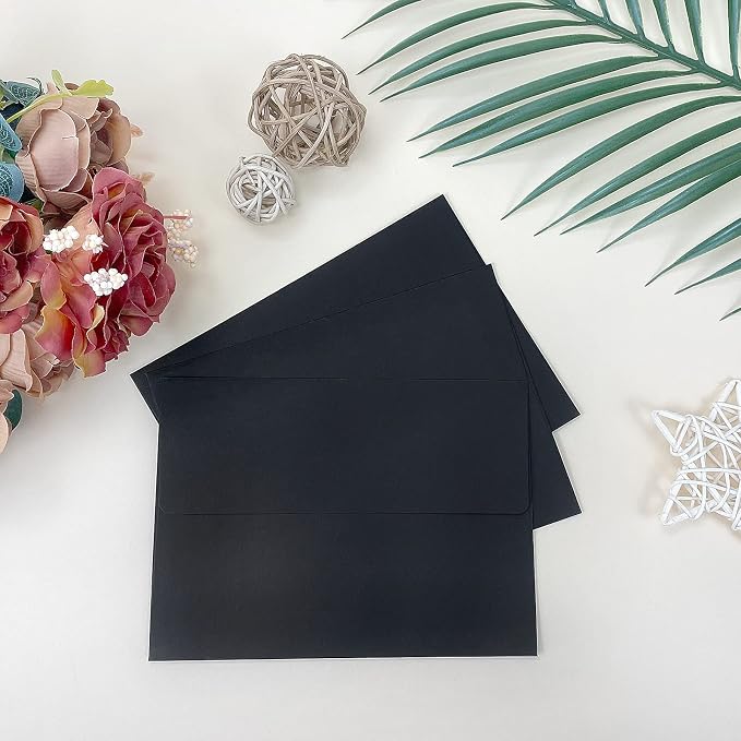 4x6 Black Envelopes For Invitation, A6 envelope 4.75 x 6.5 inch, 4X6 Envelopes - Image 4