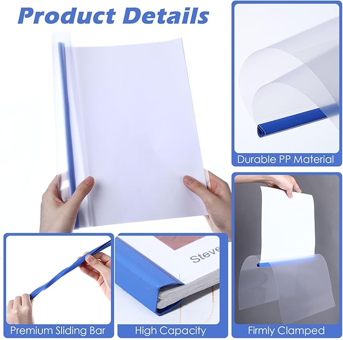 Thenshop 100 Pcs Clear Report Covers - Image 3