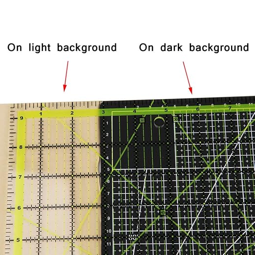 UOOU Quilting Ruler, Square Quilting Rulers Fabric Cutting Ruler Acrylic - Image 4