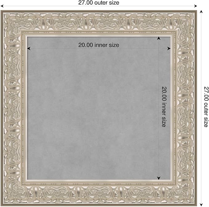 Amanti Art Silver Framed Magnetic Board 27x27 Medium Vision Board - Image 2
