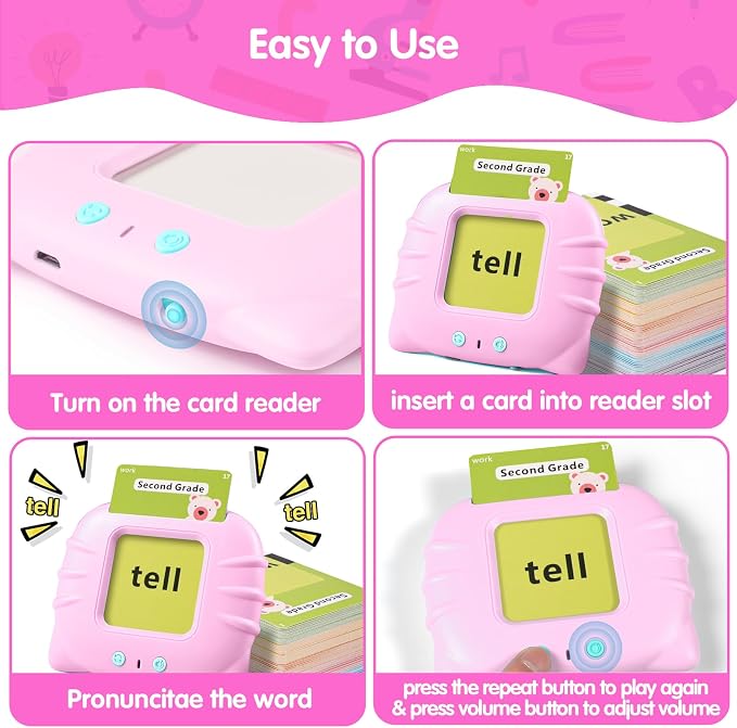 QuTZ ABC Flash Cards for Toddlers 2-4, Autism Toys, Speech Therapy Educational - Image 3