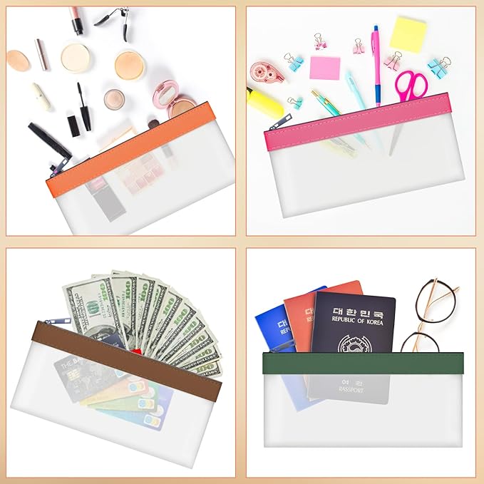 Clear Money Envelopes for Cash 7.6"x3.7" | Money Bags - Image 3