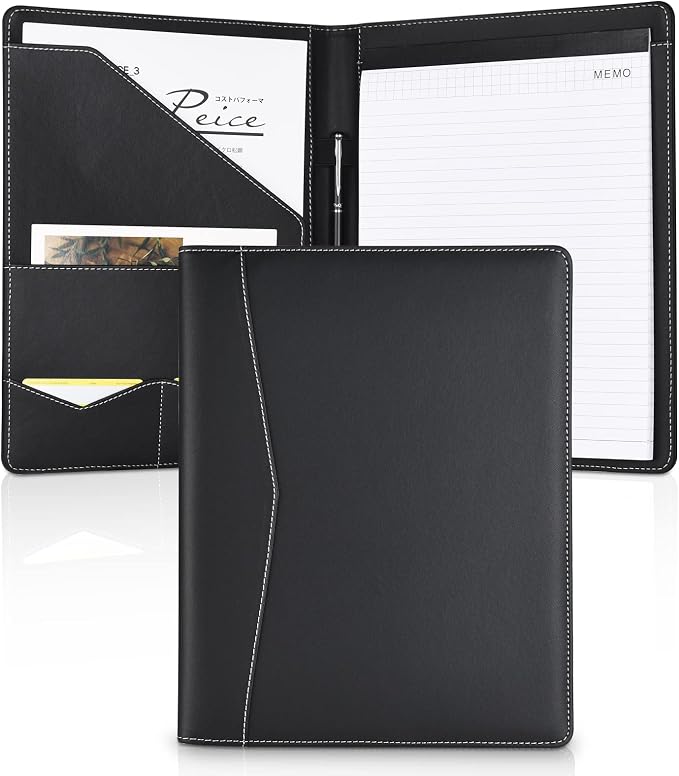Pacific Mailer Padfolio Portfolio Leather Binder, Interview Legal Document by PacificMailer