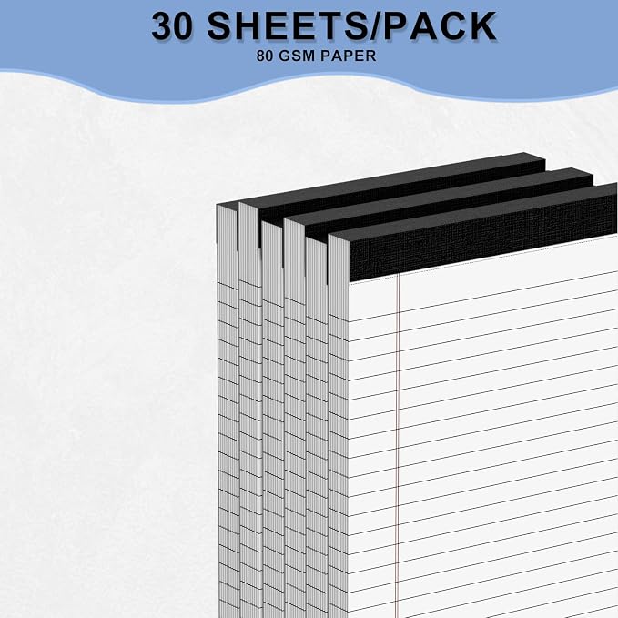 12pcs Small Note Pads, Writing Pads 5 x 8, Legal Pads, Pad Paper Perforate - Image 3