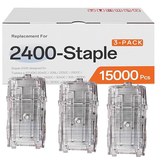 3-Pack 2400 Staples Replacement by Unknown