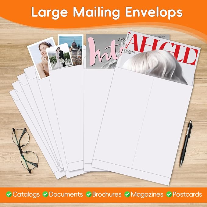 25 Pack Catalog Mailing Envelopes, 9 x12 Inches Self-Seal Manilla Envelopes | 9 - Image 7