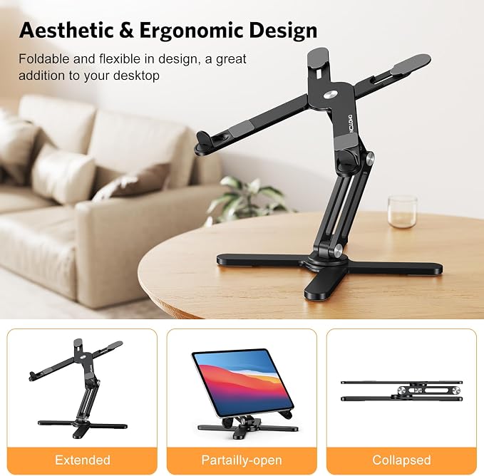 OMOTON 360° Rotating Laptop Stand Riser - Image 3