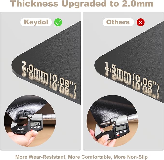 60"x 75" Office Chair Mat for Hardwood, Vinyl Computer Floor Mat, Anti-Slip - Image 2
