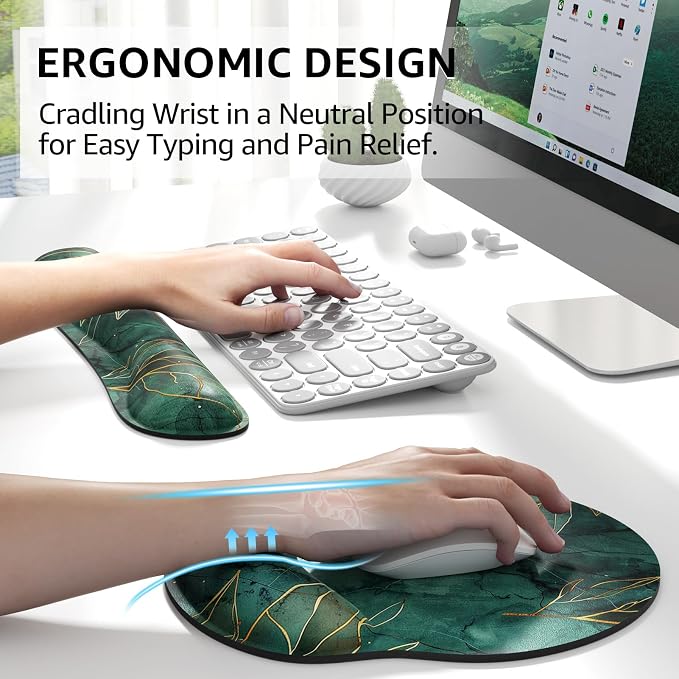 KTRIO Keyboard Wrist Rest & Mouse Pad - Image 2