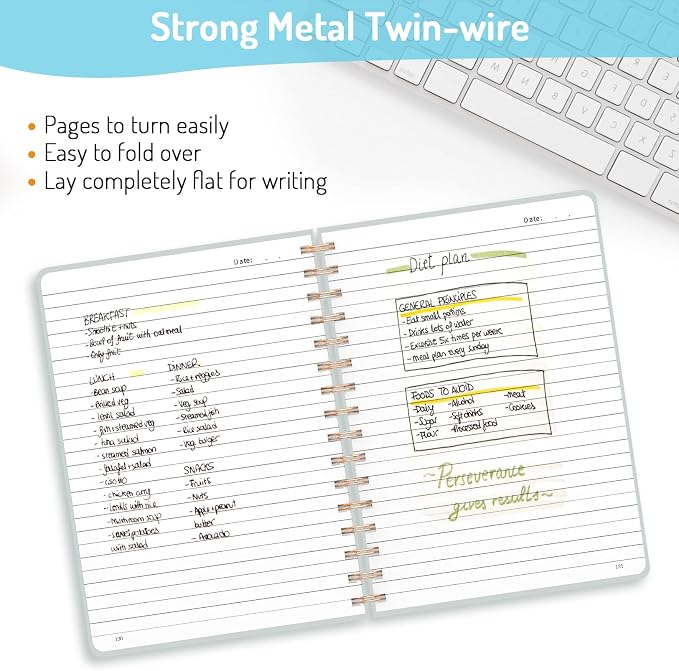 Forvencer Lined Spiral Journal Notebook - Image 3
