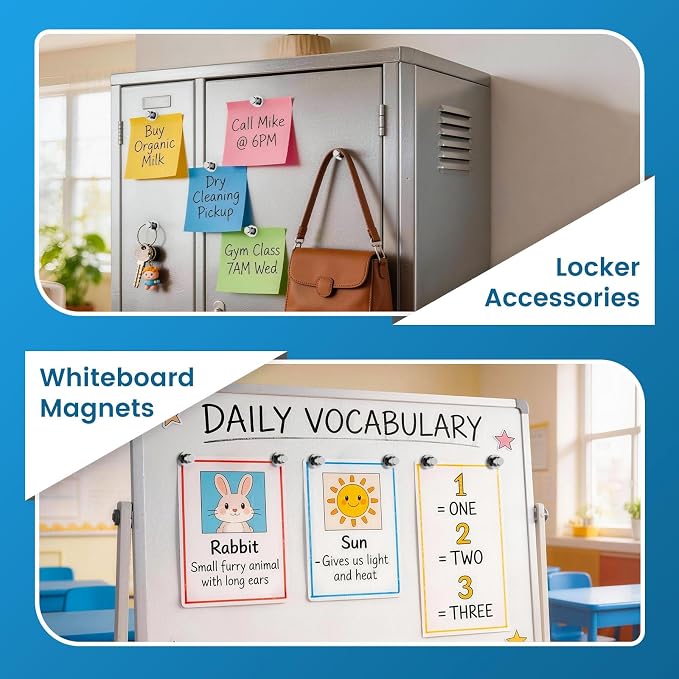 Fridge Magnets, Refrigerator Magnets, Magnetic Push Pins Perfect - Image 5