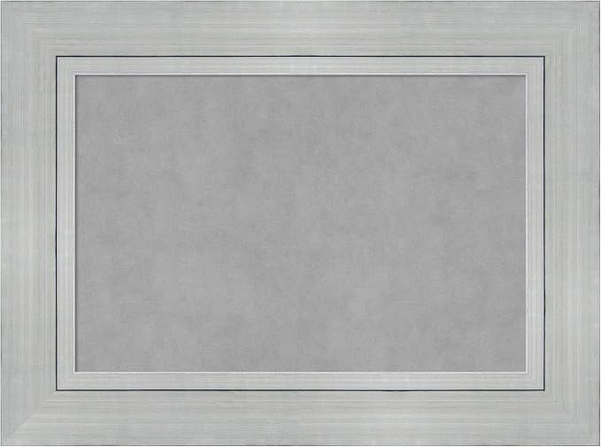 Amanti Art Silver Framed Magnetic Board 23x31 Medium Vision Board by AmantiArt