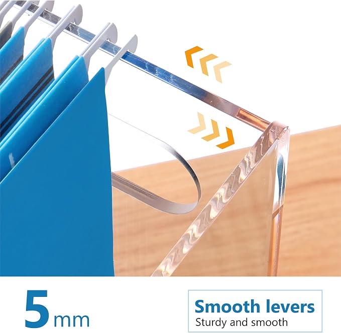 DINGHUO Legal Size File Organizer, Acrylic Protable Hanging File Organizer - Image 8