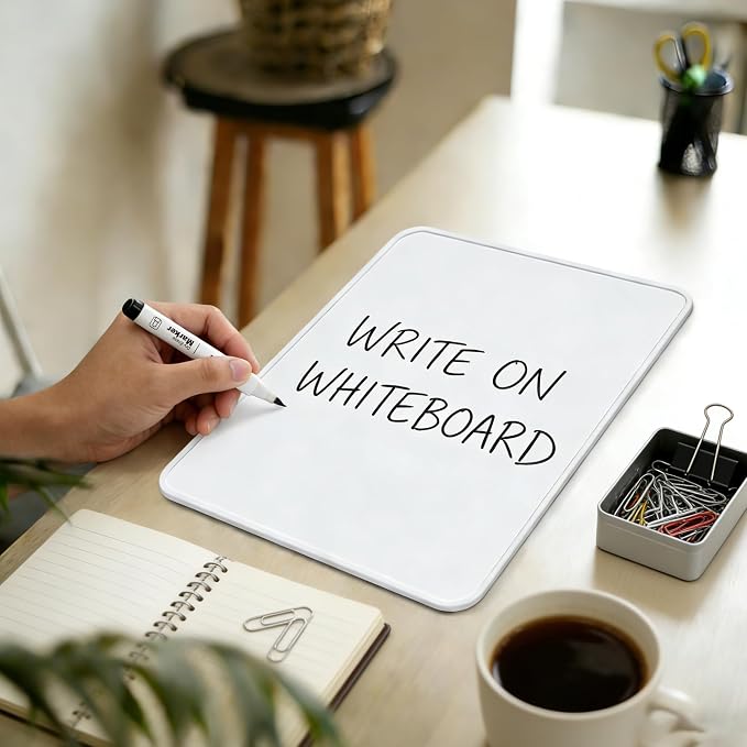 Dry Erase Boards, 6 Pack 9 x 12 Inch Magnetic Double Sided Portable Personal - Image 7