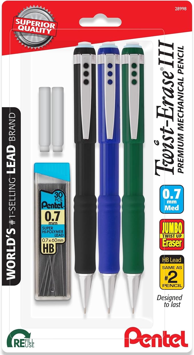 Pentel Twist Erase III Mechanical Pencil 0.7mm - Image 8