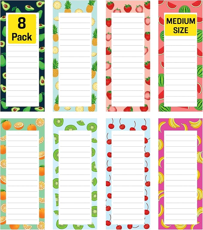 8 Magnetic Notepads – Notepads for Grocery List, Shopping List, To-Do List by ModernShop