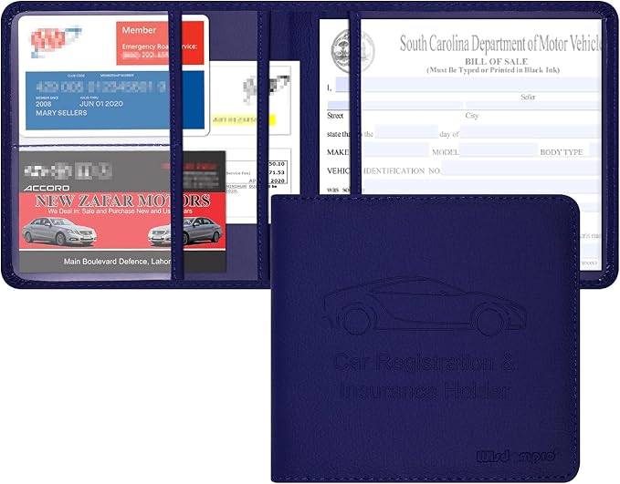 Wisdompro Small Car Registration and Insurance Documents Holder by Wisdompro