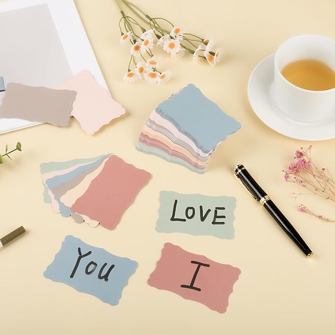 144 Pcs Small Business Cards Mini Size, Blank Note Gift Cards - Image 5