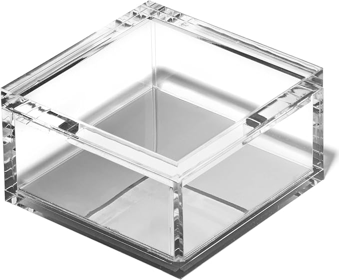OfficeGoods Acrylic Desk Organizer w/Silver Base – Functional & Elegant Odds & - Image 3