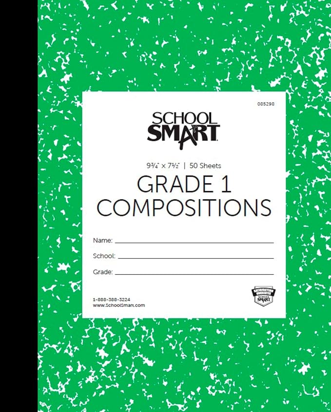 School Smart - 85298 Skip-A-Line Composition Book - Grade 1 - 9 3/4 x 7 3/4 - by SchoolSmart