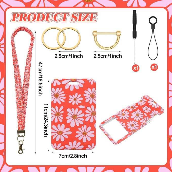 Gilprop 1 Pcs Scrunchie Teacher Lanyards - Image 3