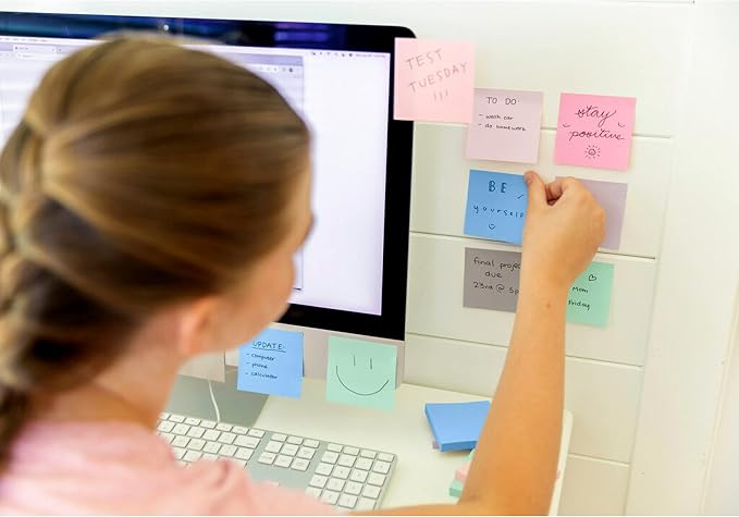 Post-it Super Sticky Notes, 3 x 3 in, 5 Pads, 90 Sheets/Pad | School Supplies - Image 13