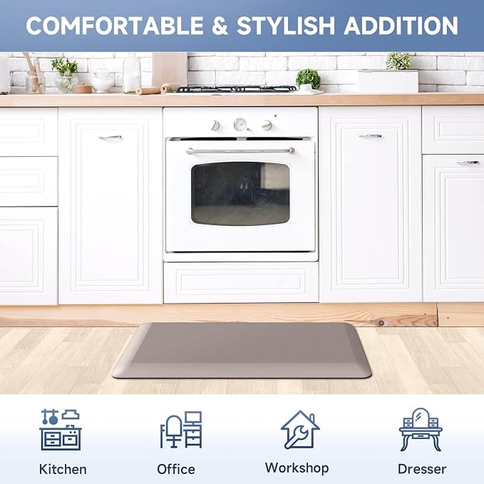 4/5 Inch Thick Kitchen Mats for Floor, StepRite Kitchen Rug for Standing Desk - Image 7