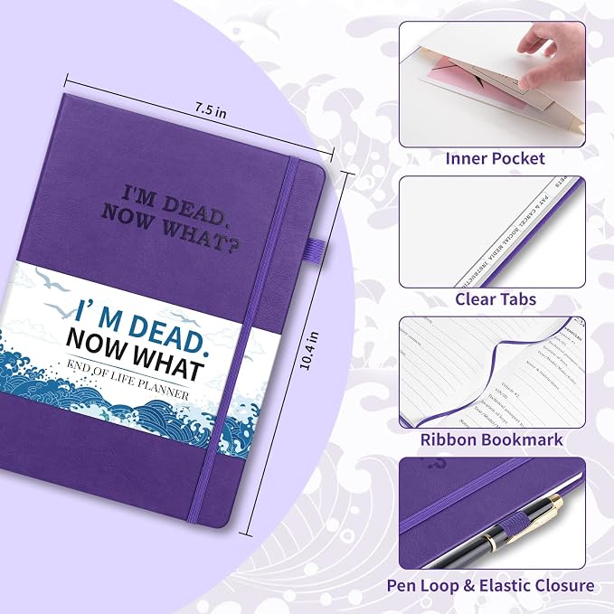 I'm Dead Now What Planner, Estate Planning Organizer - Image 2