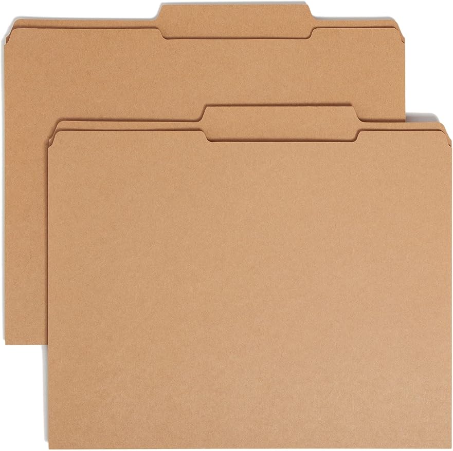Smead File Folder, Reinforced 2/5-Cut Tab Right of Center, Guide Height by SMEAD