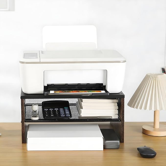 2 Tier Desktop Printer Stand, for Fax Machine, Home Office - Image 5