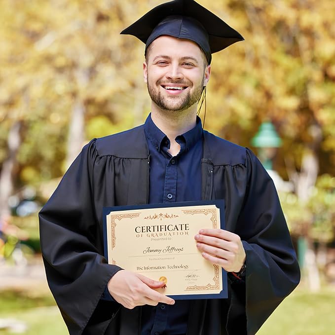 Certificate Holders, 24 Pack Navy Blue Diploma Holders - Image 5