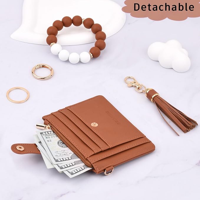 BAOSIWA Silicone Bracelet Keychain Wallet - Image 6