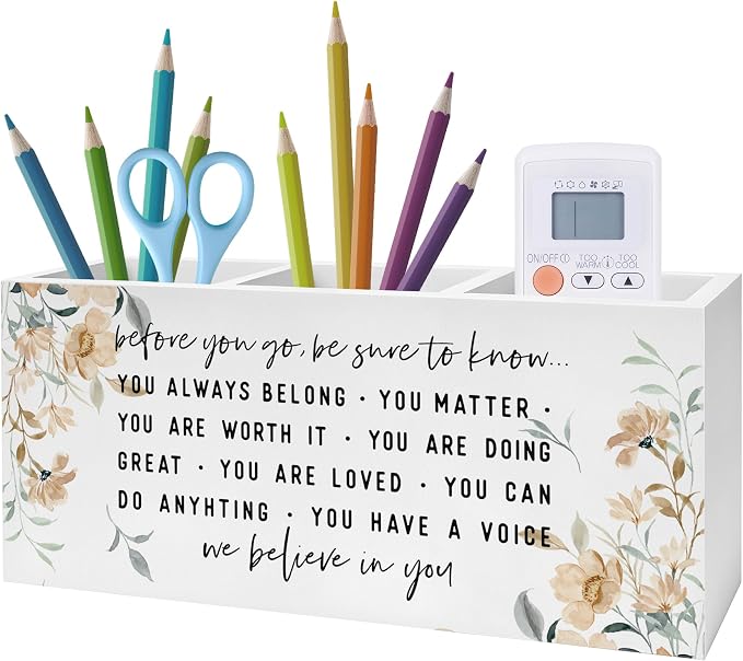 Exqcom Before You Go Inspirational Pen Pencil Holder, Motivational Gifts by Exqcom