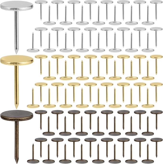 99pcs Flat Head Thumb Tacks for Wall, Meta Pins, 0.43 x 0.67 in | Heavy Duty by Unknown