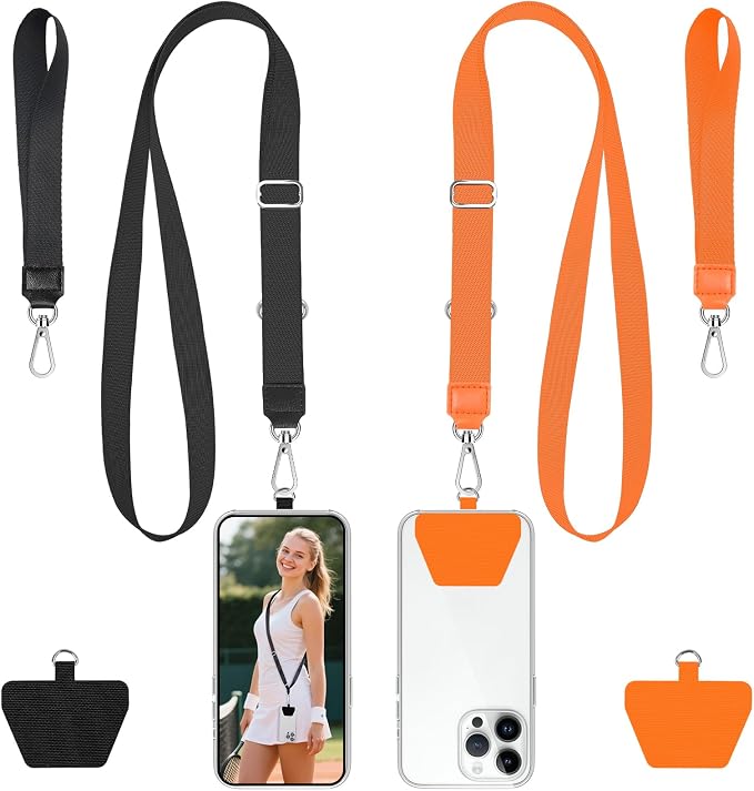 takyu Phone Lanyard, 2 Pack Adjustable Anti-Drop Neck/Wrist Strap by Takyu