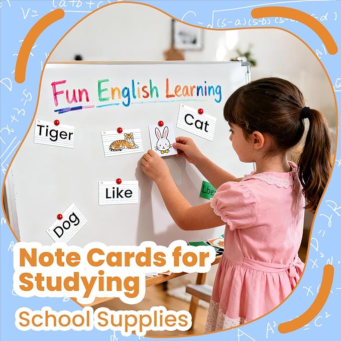 600 Count White Index Cards 3x5 Inch - Image 4
