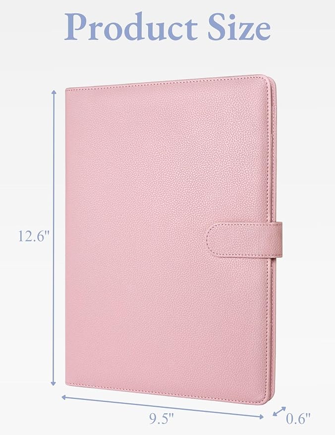 Mymazn Padfolio Portfolio Folder, Faux Leather Interview Resume Folder - Image 2