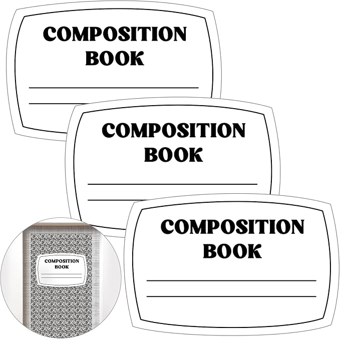 Fuutreo 3 Pcs Composition Book Bulletin Board Paper Composition Notebook - Image 7