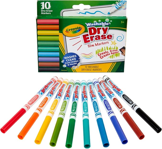 Crayola Washable Slim Dry Erase Markers by Crayola