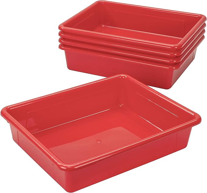 Storex Letter Size Flat Storage Tray – Organizer Bin - Image 3