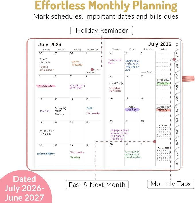 Forvencer Pocket Planner 2026-2027, Weekly Monthly Planners - Image 2