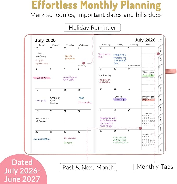 Forvencer Pocket Planner 2026-2027, Weekly Monthly Planners - Image 2