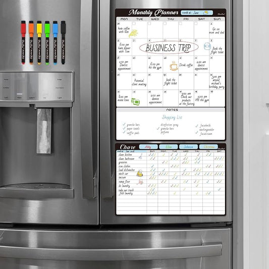 Magnetic Dry Erase Monthly Calendar Set by CleverClean