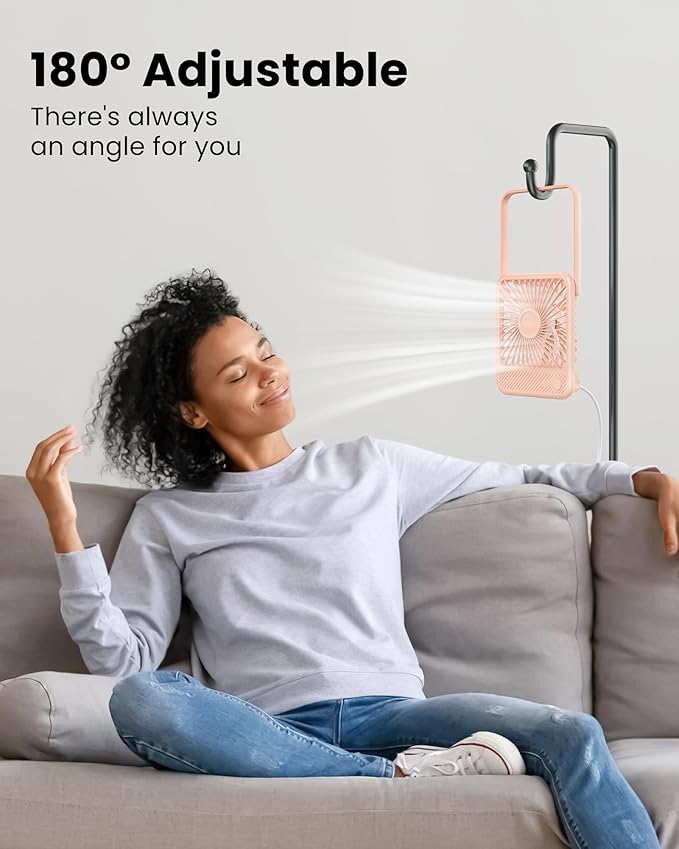 Koonie USB Desk Fan, Strong Wind Ultra Quiet Small Personal Fan - Image 3