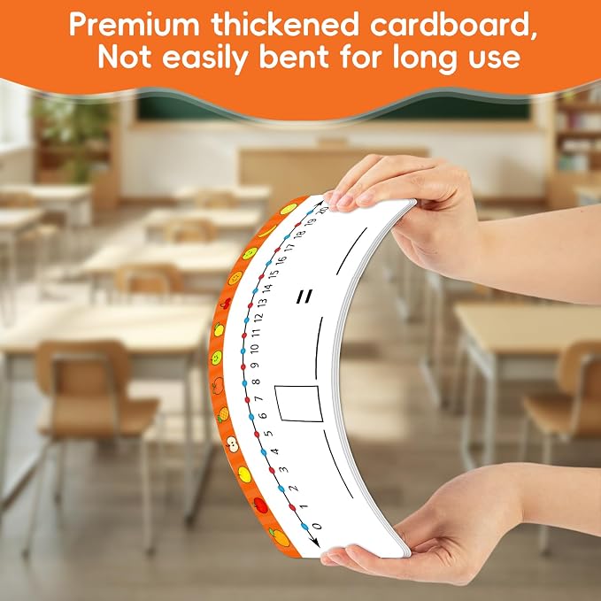 30 Packs Number Line Dry Erase Boards Cards, Double-Sided Writable & Erasable - Image 5