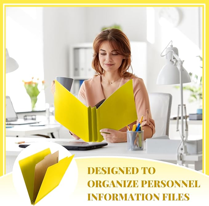 Skyygemm 60 Pcs Classification Folders Letter Size, 1 Divider Pressboard File - Image 6